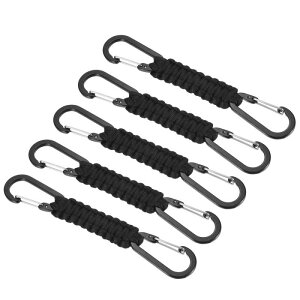 PATIKIL �p���R�[�h�L�[�z���_�[ 5�� �҂ݍ��݃X�g���b�v�L�[�N���b�v �_�u��D�����O���U�[�x���g �T�o�C�o���L�[�z���_�[ �L�[ �j�� �����p �u���b�N