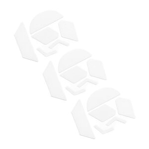 PATIKIL G900�p �}�E�X�t�B�[�g �ۂ��Ȑ��G�b�W �}�E�X�X�P�[�g�p�b�h 0.6mm �z���C�g 6����/3�Z�b�g
