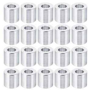 PATIKIL M5�A���~�j�E���X�y�[�T�[ 20���� 5.2mm ���a x 10mm �O�a x 10mm ���� ���^���X�y�[�T�[ �A���~�j�E���� �v���[���d�グ �X�y�[�T�[ �X�N�����[�X�^���h�I�t M5�l�W�p