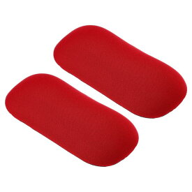 PATIKIL マウス手首サポート 2個セットのエルゴノミックマウスパッドクッション コンピューターラップトップオフィス用の心地よいメモリーフォーム 赤色