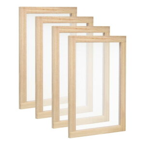 PATIKIL 30 x 20 cm �ؐ��������X�N���[�� 4���� �����^�t ���[�� �����^ �f�B�b�P�� DIY �y�[�p�[�N���t�g�c�[���h���C�t�����[����p �i�`�������J���[