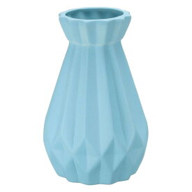 PATIKIL 花瓶 花用セラミック花瓶ミニマリスト花瓶フラワーアレンジメントテーブルセンターピースホームルーム装飾 ブルー