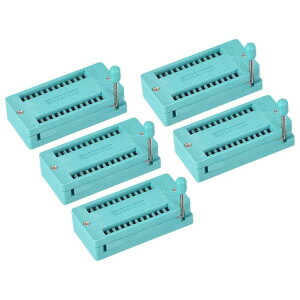 PATIKIL ���j�o�[�T��IC�e�X�gZIF�\�P�b�g 24�s�� 3.0mm�s�b�` �}�C�N���R���g���[�� �`�b�v �u���b�h�{�[�h �v���O����IC�p 5�Z�b�g