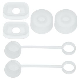 PATIKIL ストローカップ1.0 40oz / 30oz用のシリコン製こぼれ止めセットです。ストローカバーキャップ2個 スクエアこぼれ止め2個 ラウンドリークストッパー2個が含まれています。クリアカラーです。