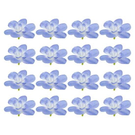 PATIKIL 人工蘭 花びら 24個セット フェイクバタフライフラワークラフト ホームウェディング装飾用 ブルー
