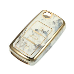 VekAuto �Ԃ̃����R���L�[�t�H�u�J�o�[ �P�[�X�V�F���ی� 3�{�^�� Volksw agen�ɑΉ� Jetta�ɑΉ� 2002-2019 Volksw agen�ɑΉ� Golf Passat�ɑΉ� ���S�ȕی� TPU �O���[