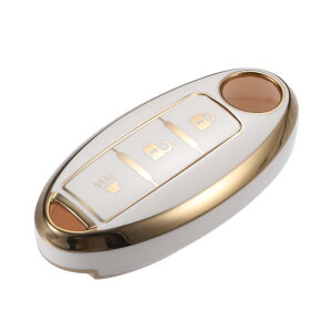 VekAuto �L�[�t�H�u�V�F���J�o�[�P�[�X 3�{�^�� Nis san�ɑΉ� Altima Armada�ɑΉ� �t ���L�V�u��TPU �z���C�g �X�}�[�g�L�[���X�G���g���[�L�[�t�H�u�v���e�N�^�[