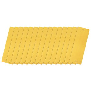 uxcell �A���~�j�E���u�����N�^�O 45 x 15 x 0.3 mm �����` �����u�����N�J�[�h 2���t�� �@�B����DIY���x���^�O�p 15�� (�S�[ ���h�g�[��)