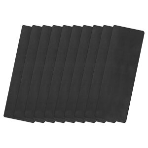 uxcell �A���~�j�E���u�����N�^�O 80 x 30 x 0.5 mm �����` �����u�����N�J�[�h 2���t�� �@�B����DIY���x���^�O�p 10�� (�u���b�N)