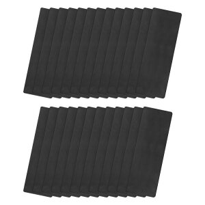 uxcell �A���~�j�E���u�����N�^�O 80 x 30 x 0.5 mm �����` �����u�����N�J�[�h 2���t�� �@�B����DIY���x���^�O�p 25�� (�u���b�N)