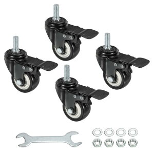uxcell XCxlWtXeLX^[ M10x25mmlW PULX^[zC[ u[Lt 110|h̉׏d ƋJ[gp 50mm ubN 4