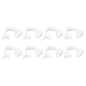 uxcell �_�u���O���b�v�i�C�����z�[�X�N�����v�A8�Z�b�g�A9.2-10.2mm�ώ��_�u���X�i�b�v�O���b�v�v���X�`�b�N�z�[�X�N�����v�A�R�����C���z�[�X�A�z�Ǘp