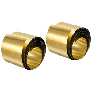 uxcell ^JV[g[ 2 1000 mm x 50 mm x 0.15 mm H62 v[g H|i dCC YƗp