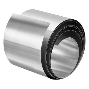 uxcell 304�X�e�����X�X�`�[���̔����[�� 0.3mm x 50mm x 1M �����d�グ�̋����X�g���b�v�v���[�g�V�[�g �N���t�g �d�q�@�� �V���o�[�g�[���p
