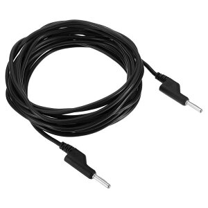 PATIKIL 4 mm�o�i�i�v���O-�o�i�i�v���O�e�X�g���[�h 4 mm OD 1000V/20A 13AWG �� �_�� �ςݏd�ˉ\ �P�[�u�����C�����C���[ �}���`���[�^�[ �d�C�e�X�g�W�����p�[�p 5 M �u���b�N