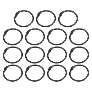 PATIKIL ���[�Y���[�t�o�C���_�[�����O 25 mm 15�� ���^���t���b�V���J�[�h ���{�����O �L�[�z���_�[ �����J�[�h �X�N���b�v�u�b�N�p �u���b�N