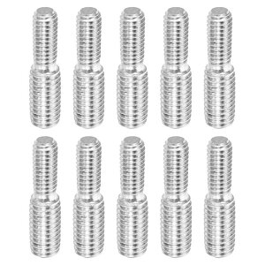 PATIKIL M4x0.7-M5x0.8 �����˂��X�^�b�h�X�N�����[�{���g 10�� 304�X�e�����X�|���b�h�{���g �l�W���f���[�T�[�A�_�v�^�[ �Ƌ����p 20 mm����