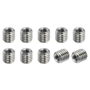 PATIKIL �X���b�h�A�_�v�^�[�X���[�u���f���[�V���O�i�b�g 10��M6x1.0���X����M3x0.5���X�ւ̏C���C���T�[�g�i�b�g�X�N�����[���f���[�T�[�R���o�[�W�����X�e�����X�|6mm