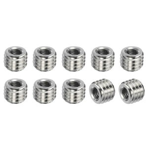 PATIKIL �X���b�h�A�_�v�^�[�X���[�u���f���[�V���O�i�b�g 10��M8x1.25���X����M4x0.7�I�X�ւ̏C���C���T�[�g�i�b�g�X�N�����[���f���[�T�[�R���o�[�W�����X�e�����X�|6mm
