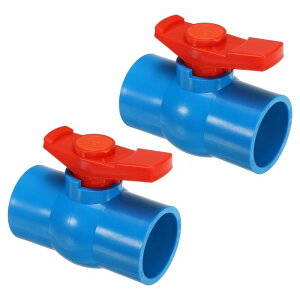 PATIKIL 50mm ID �{�[���o���u 2���� PVC �\�P�b�g�^�C�v�̃V���b�g�I�t�o���u ��]���₷���n���h���Ő������䂪�ȒP �u���[/���b�h
