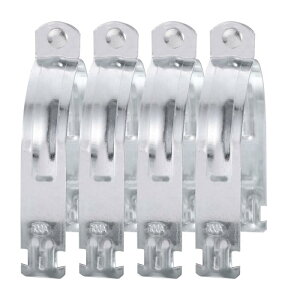 uxcell 4-31/64"EMT�X�g���b�g�N�����v �X�`�[���� �����R���W�b�g����уp�C�v�p 4�Z�b�g ���j�o�[�T��EMT�X�g���b�g�N�����v �{���g�ƃi�b�g�t�� �����R���W�b�g�����EMT�p