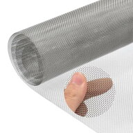 uxcell 織金メッシュ ステンレス鋼 120 cm x 40 cm 304メタルスクリーンメッシュロール 20メッシュ 金網 …