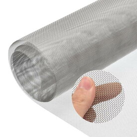 uxcell 織金メッシュ ステンレス鋼 120 cm x 40 cm 304メタルスクリーンメッシュロール 30メッシュ 金網 窓網戸メッシュ 壁 穴 庭 DIYプロジェクト用