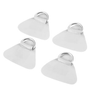 X AUTOHAUX D �����O�p�b�` PVC �X�e�����X�| �O�p�`�`�� D �����O �p�b�h �C���t���[�^�u�� �{�[�g �J���b�N �J�k�[�f�b�L�p �O���[ 4 ��