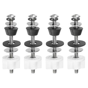 uxcell �֍��q���W�{���g�L�b�g �֍��l�W�{���g���� �v���X�`�b�N�i�b�g�t�� �S�����b�V���[ �X�e�����X���b�V���[ ��u���֍��Œ�p 4�Z�b�g