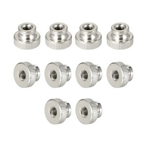 uxcell ���[���b�g�t�B���K�i�b�g M8x1.25mm �S�� �~�` �܂ݒ����� 3D�v�����^���i �V���o�[�g�[�� 10����