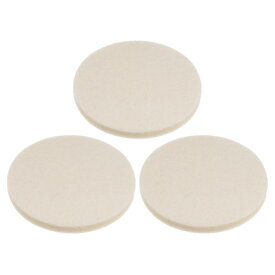 uxcell 羊毛フェルト研磨パッド 75 mm バフホイール ポリッシュパッド 植毛フック＆ルー プバック 車のガラス プラスチック 金属 石用 3個