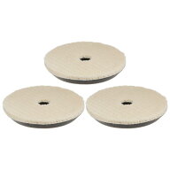 uxcell ウール研磨パッド 150 mm フェルトスポンジカーワックスパッド フックとルー プ バフホイール 穴…