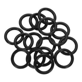 PATIKIL シリコンOリング 100個セット 外径23　mm 内径16.8mm 厚さ3.1mm 自動車・配管修理用 ガス・空気密封接続 黒
