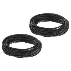 uxcell �V���R���t�H�[���V�[���X�g���b�v 2�� ���a3.5mm(0.14") ����6m(19.68�t�B�[�g) �ی^�\���b�h�E�F�U�[�X�g���b�s���O�X�|���W�S���o�[ �h�A�� DIY �K�X�P�b�g �����ԗp ��