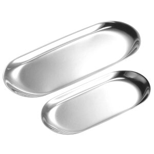 uxcell LhgCz_[ XeX| ȉ~`̃v[g ƒ둕p Vo[ 1Zbg 230 mm1 180 mm1