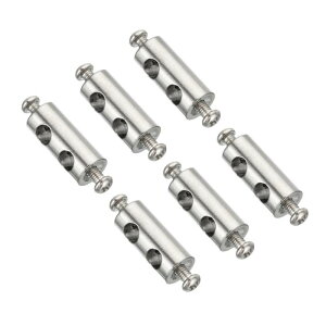 PATIKIL 25*11 mm ���C���[���[�v�N���b �v�Z�b�g 6�� 6 mm�z�[�� �| �_�u���z�[�� ���b�N�P�[�u���N�����v�N���b �v M4*0.7�\�����t���l�W�t�� �P�[�u��DIY�p��p �V���o�[