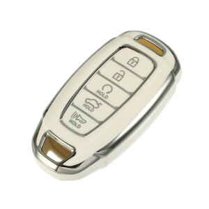 A ABSOPRO �L�[�t�H�u�J�o�[ Hyun dai�ɑΉ� Elan tra�ɑΉ� 5�{�^�� �V���o�[�g�[�� �G�b�W�t�@�b�V���� �\�t�gTPU �z���C�g �����[�g�L�[���X�X�}�[�g�L�[�t�H�u�P�[�X�ی�V�F��