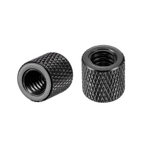 uxcell ~jE˂ibg _Ch[bg [bgJOr pXz[ibg 1/4-20 x 10 mm x 10 mm ubN 2