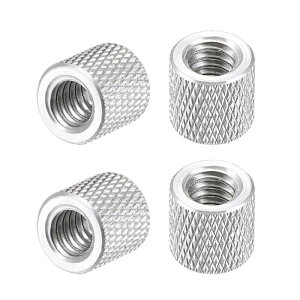 uxcell A~jE˂ibg _Ch[bg [bgJOr pXz[ibg 1/4-20 x 10 mm x 10 mm Vo[ 4