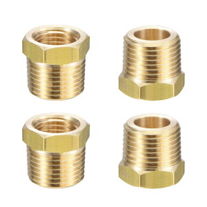 uxcell ^JpCvp f[T[A_v^[   Cv xZT[p 3/8"NPTIX x 1/4"NPTX 4