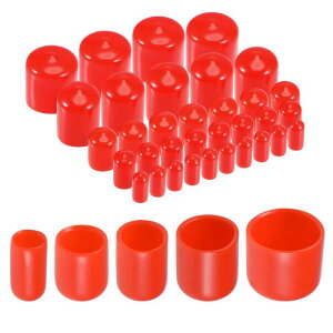 uxcell �r�j�[���J�o�[ ���o�[�v���O�J�o�[ �G���h�L���v�X���[�u ���E���h 6mm 9mm 12mm 19mm 22mm ���b�h 50����