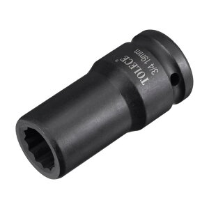 uxcell �C���p�N�g�����`�\�P�b�g �C���p�N�g�h���C�o�[�\�P�b�g �C���p�N�g�p�f�B�[�v�\�P�b�g 12�|�C���g CR-MO�X�`�[�� 19mm�h���C�u 19mm 78mm ����
