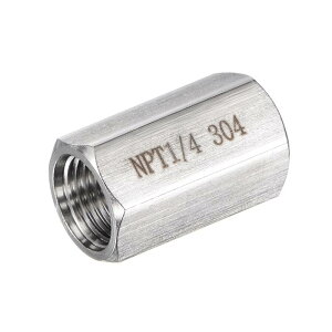 uxcell 304XeX|pCvp f[T[A_v^[ 1/4NPTX x 1/4NPTX   Cv xZT[p