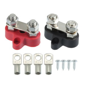 X AUTOHAUX �o�X�o�[ �[�q��d���f���A���X�^�b�h �o�b�e���[�ڑ��|�X�g DC 48V 150A �p���[�X�^�b�h �|�W�e�B�u �l�K�e�B�u �g���b�N RV �{�[�g�p M8x1.25 �u���b�N ���b�h 1�Z�b�g