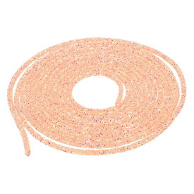 uxcell グリッタースパンコール ロープスパンコール ラインストーンチューブコード 450 cm 6 mm DIY ウェディングドレス 衣装 靴 ジュエリー アクセサリー用 ピンク