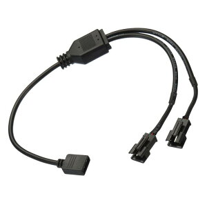 uxcell ARGB�X�v���b�^�[ 5V 3�s��-SM 3�s�� �I�X�����P�[�u���A�_�v�^�[ �R�l�N�^�A�h���X�w��\ PC�t�@���d���R���s���[�^�V���[�V�}�U�[�{�[�h�p 1-2�X�^�C��