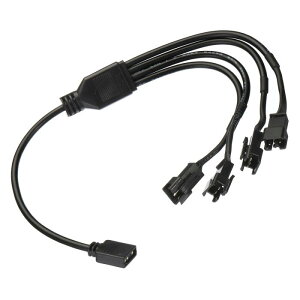 uxcell ARGB�X�v���b�^�[ 5V 3�s��-SM 3�s�� �I�X�����P�[�u���A�_�v�^�[ �R�l�N�^�A�h���X�w��\ PC�t�@���d���R���s���[�^�V���[�V�}�U�[�{�[�h�p 1-4�X�^�C��