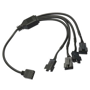 uxcell ARGB�X�v���b�^�[ 12V 4�s��-SM 4�s�� �I�X�����P�[�u���A�_�v�^�[ �R�l�N�^�A�h���X�w��\ PC�t�@���d���R���s���[�^�V���[�V�}�U�[�{�[�h�p 1-4�X�^�C��