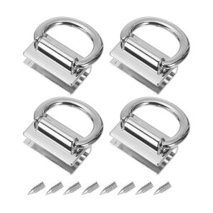 uxcell ���^���o�b�O�R�l�N�^�[ D�����O�t�� 28 mm �p�[�X�u���b �W�n���K�[�o�b�N�� �l�W�t�� ���zDIY �L�[�z���_�[�X�g���b�v�p �V���o�[�g�[�� 4��