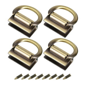 uxcell ���^���o�b�O�R�l�N�^�[ D�����O�t�� 28 mm �p�[�X�u���b �W�n���K�[�o�b�N�� �l�W�t�� ���zDIY �L�[�z���_�[�X�g���b�v�p �u�����Y�g�[�� 4��